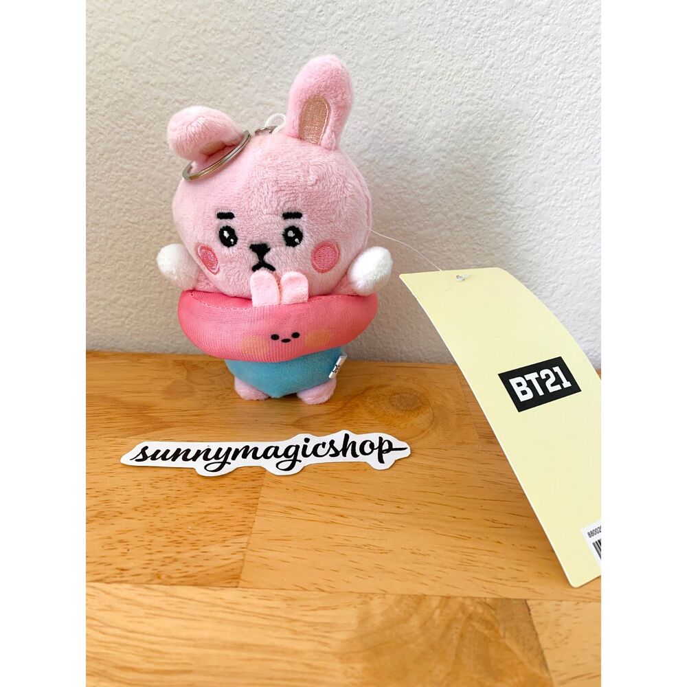 BTS BT2 Line Friends Plush Keychain Pool Splash Cooky Jung Kook JK